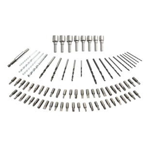 Perceuse-Visseuse sans fil 18V - 2 batteries 1,5 Ah - 20 250 cps/min - 2 vitesses - 80 accessoires - Livrée en organisateur