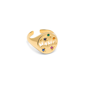 Bague Mama Plaqué Or