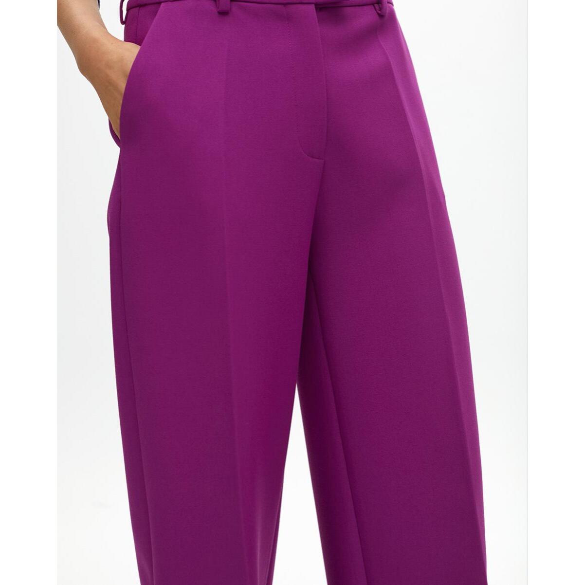 Pantaloni da completo dritti in tessuto confortevole