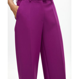 Pantaloni da completo dritti in tessuto confortevole