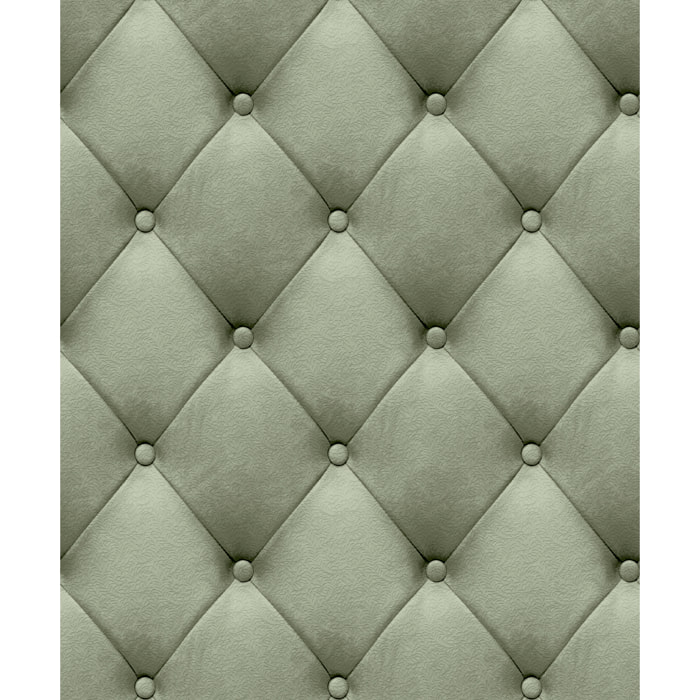 Papier peint capitonné velours beige sable