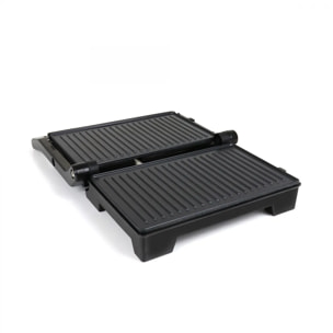 Parrilla eléctrica grill JATA JEGR1107 con placas rayadas (22,8 x 14,5 cm) antiadherentes 1000 W