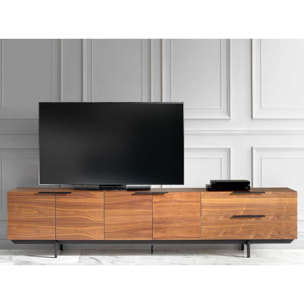 Mueble de TV – Nogal y negro