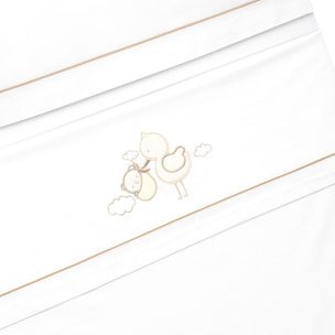 Triptico Minicuna Cigueña Oso Bco/Beig