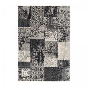 Tapis salon et chambre tissé motif géométrique NADA