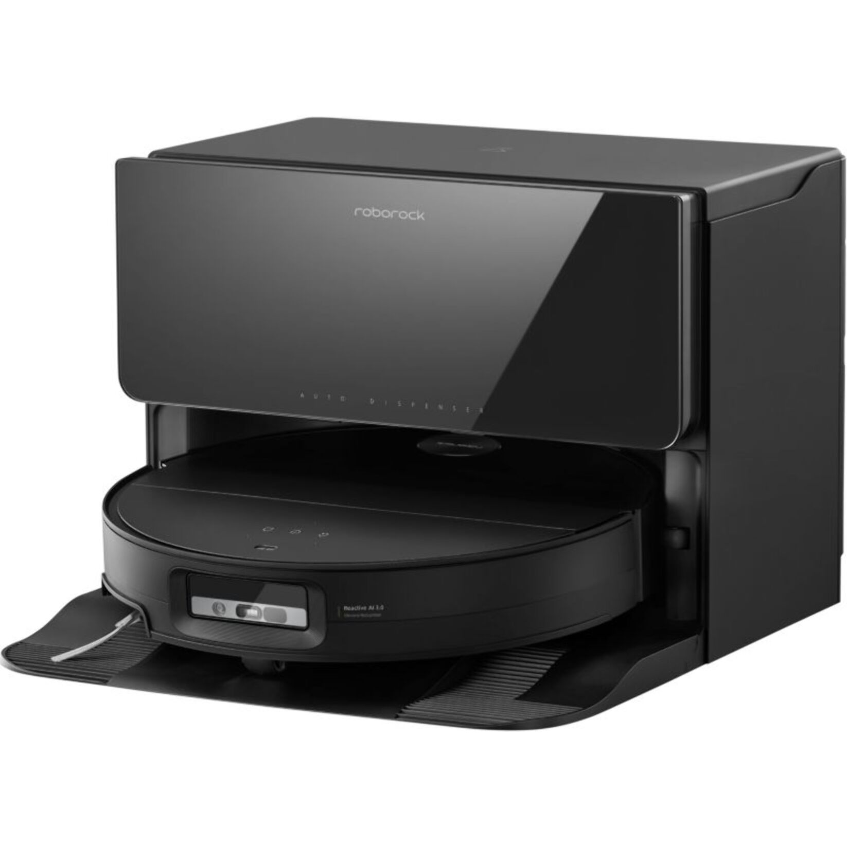 Robot Aspirateur Laveur ROBOROCK Saros 10 noir avec kit de raccordement à l'eau