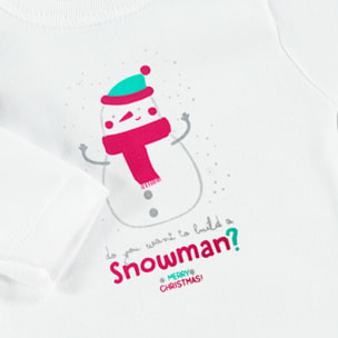 Body Estampado Frase S Blanco Talla 9