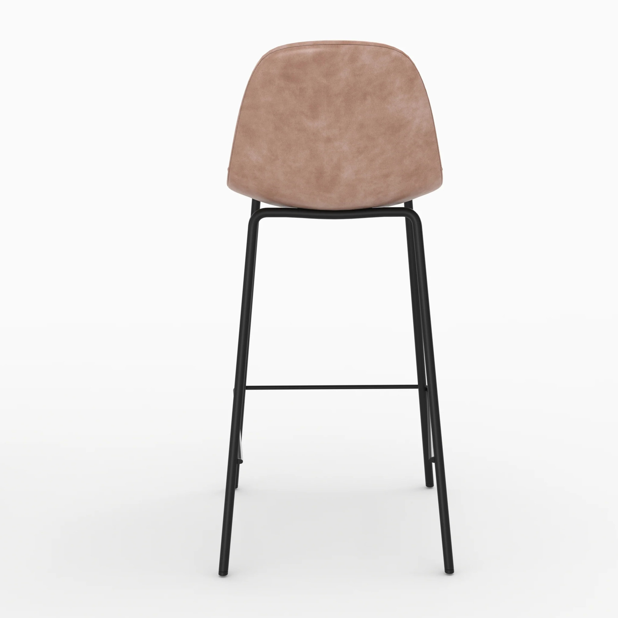 Pack 4 chaises pour îlot central taupe et gris/noir 65 cm - Henrik