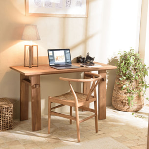 SIXTINE - Bureau 140x60cm en bois de teck recyclé
