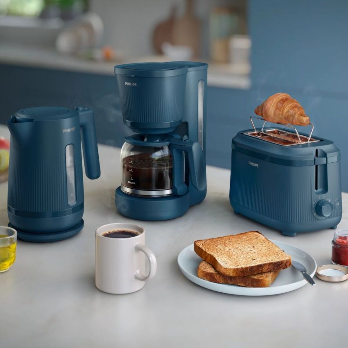 Cafetière filtre PHILIPS HD7411/70 bleu