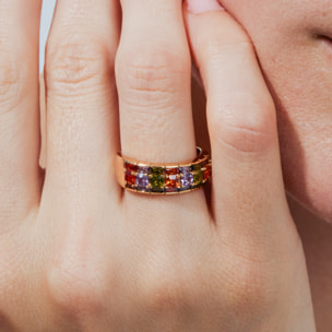 Anillo Morakbrao acabado oro rosa 18k
