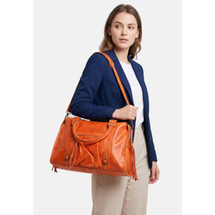 Borsa a spalla da donna - Modello Clara - Vera pelle - 41.0 x 28.0 x 13.0 cm