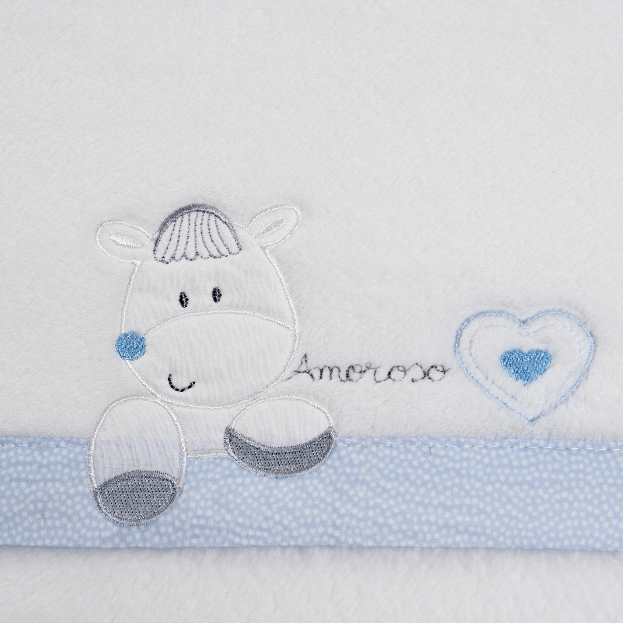 Triptico Coche Coralina Mod Corazon Amoroso Bco/Azul