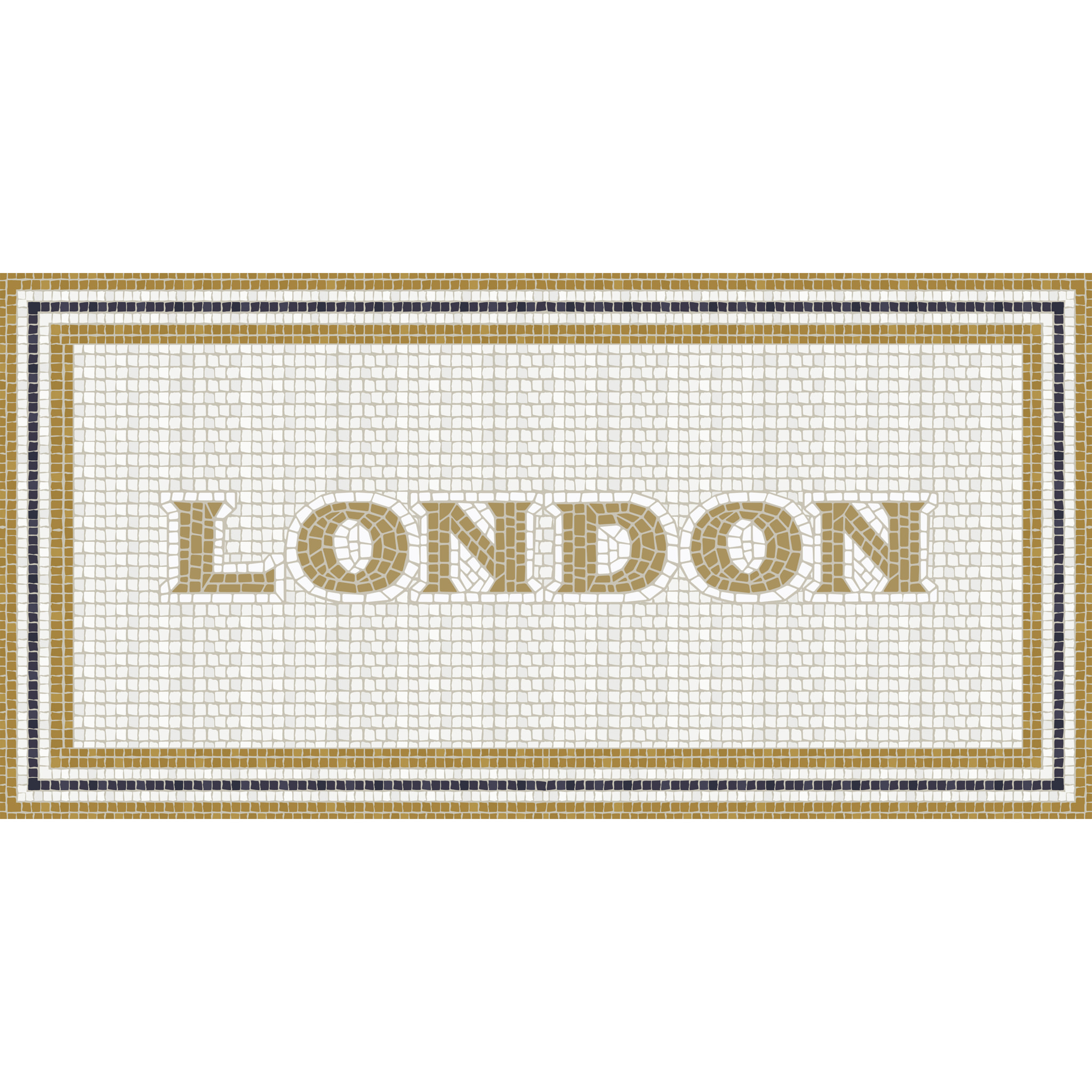 Alfombras vinílicas de Ceramiko - Mosaico romano "London"