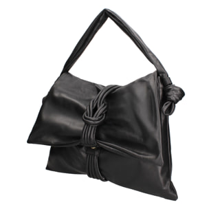 Borsa a spalla da donna In Vera pelle Made in Italy 46x32x2 cm