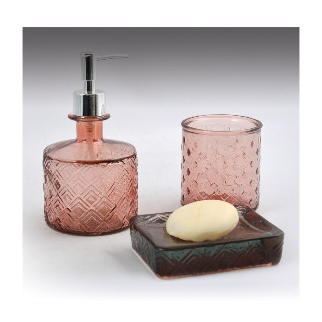 Distributeur de savon verre recyclé CARMINA Terracotta Spirella