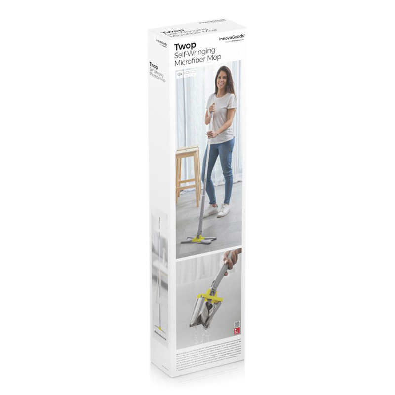 Mop in microfibra auto-strizzante - giallo e grigio