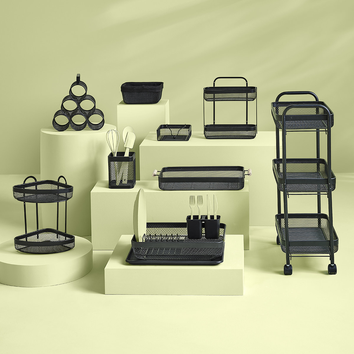 Rangement 6 bouteilles métal Mayaj