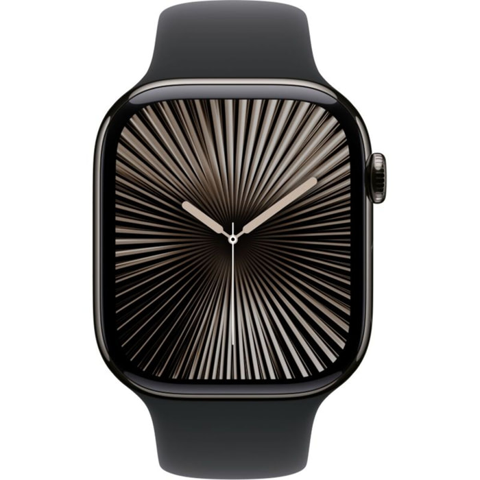 Montre connectée APPLE WATCH Serie 10 42mm Titane Ardoise M/L Cell