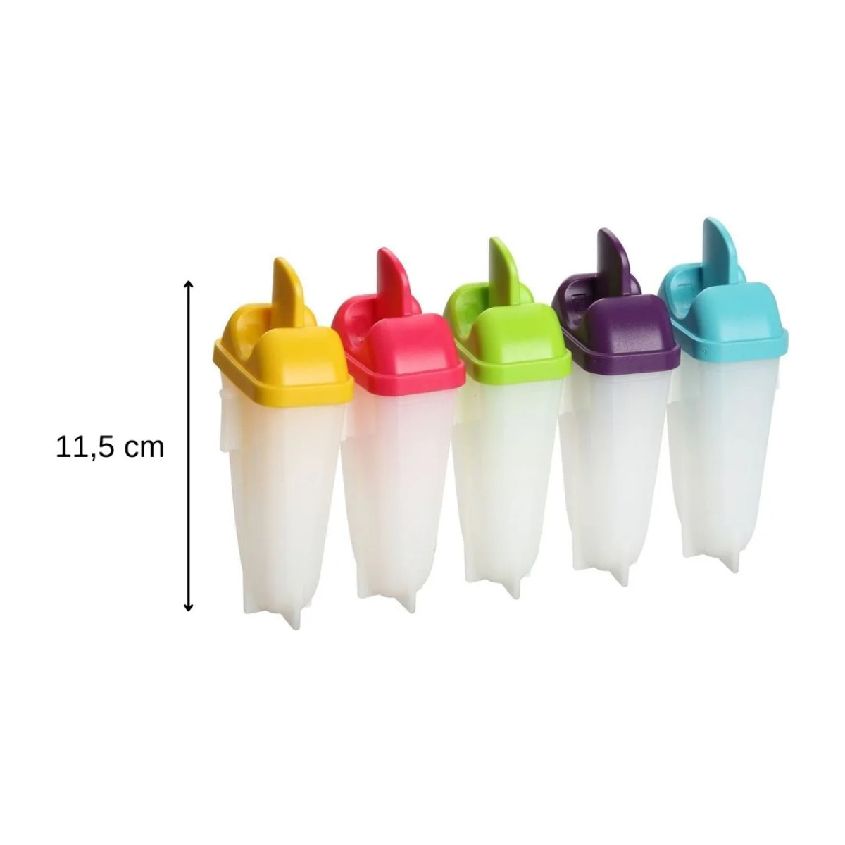 Lot de 2 moules à glaces 11,5/11,5 cm en plastique Fackelmann Colors Edition