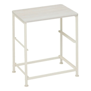 Chevet Tissa 2 tiroirs beige