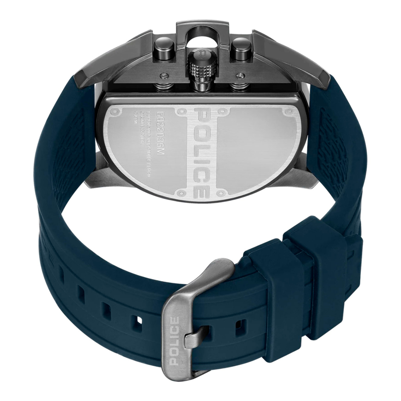 Reloj Police PEWGQ2203604M Hombre Analogico Cuarzo con Correa de Silicona