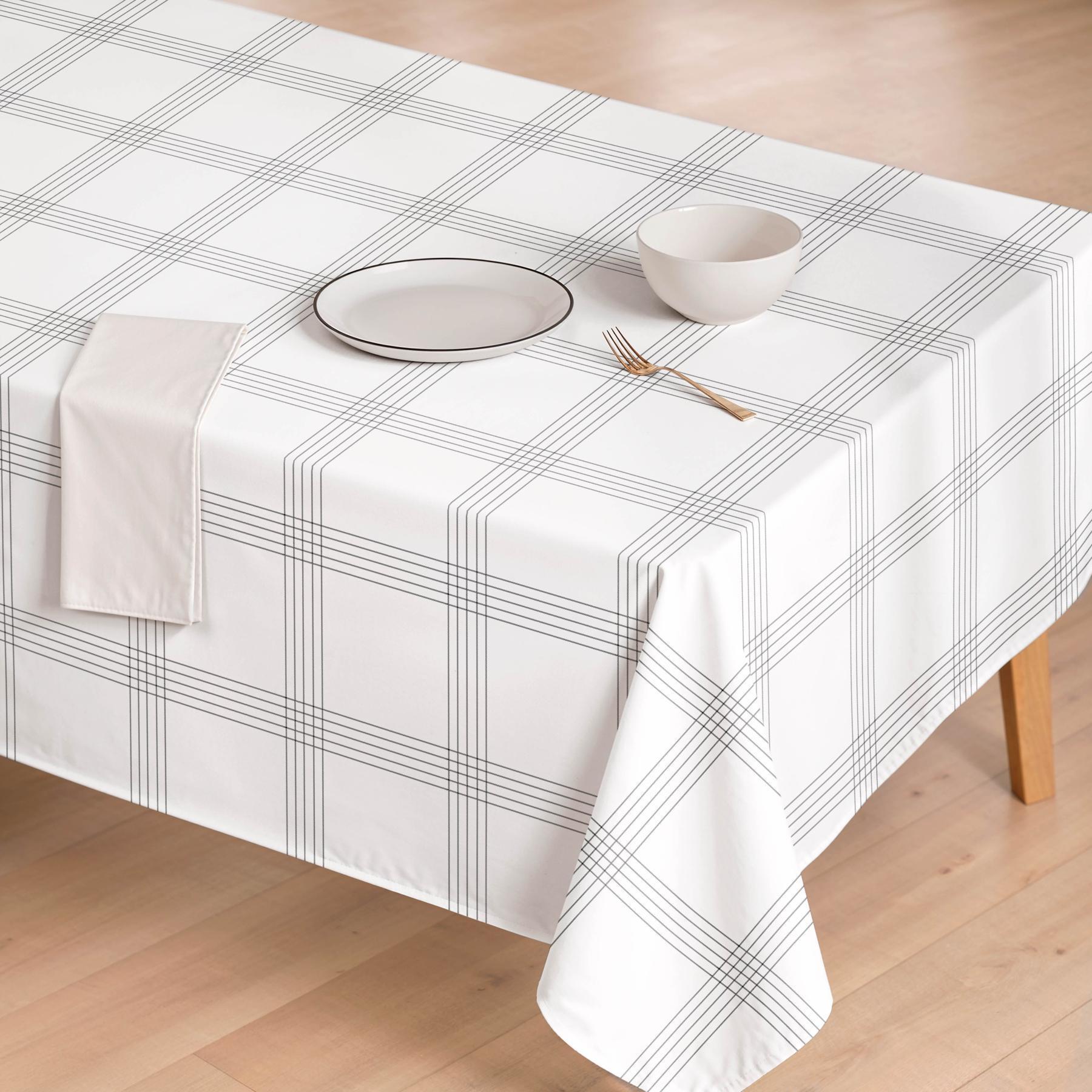 Nappe anti-taches OTTO NOIR - en 100 % coton