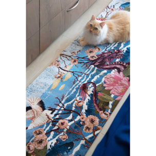 Tappeto Excelsa Fuji in poliestere e cotone 55x180x0,7 cm multicolore