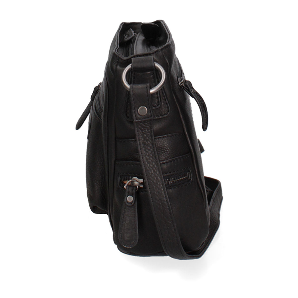 Borsa a tracolla da uomo In Vera pelle Made in Italy 23x21x10 cm