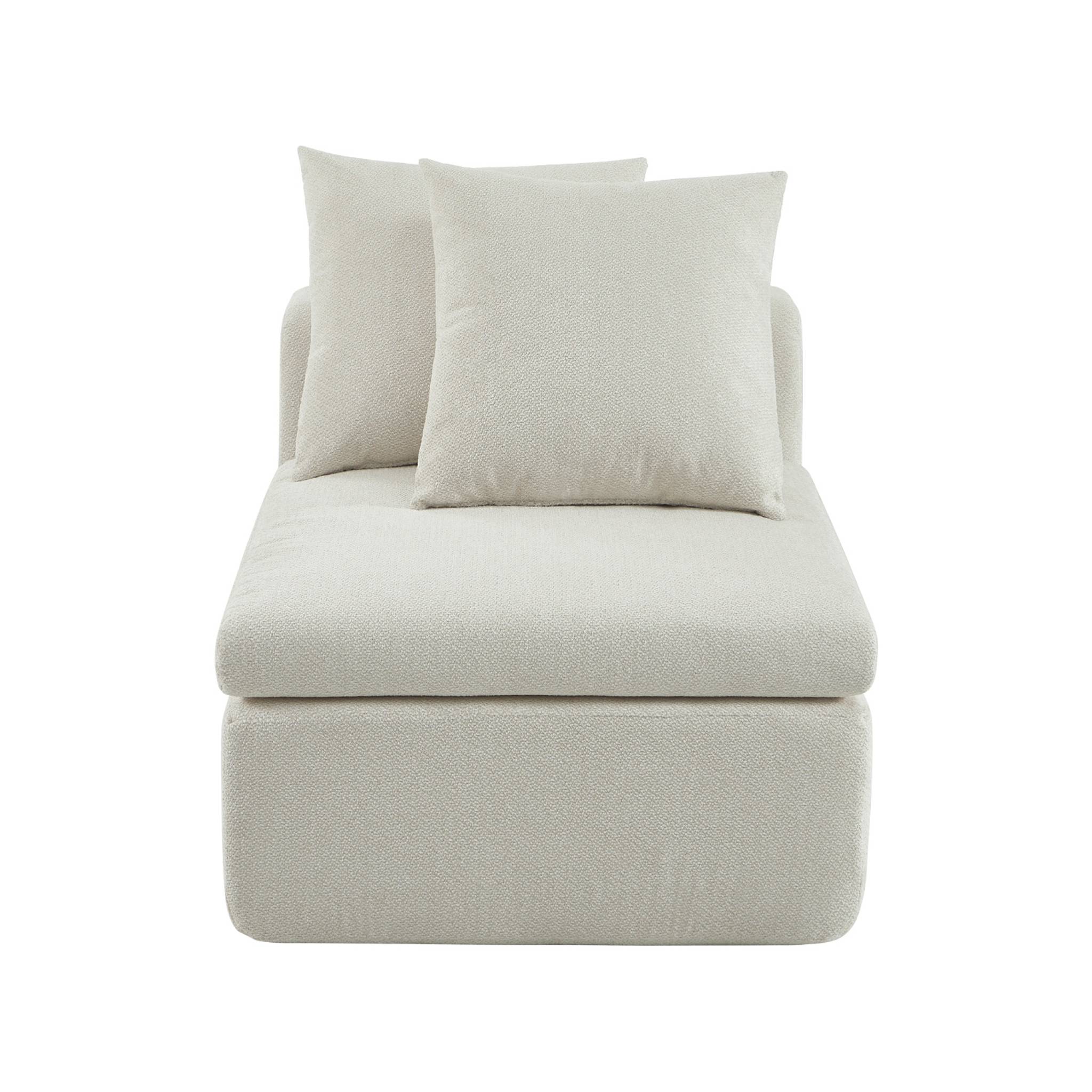 Fauteuil compressé pour canapé modulable tissu chenille 1 place MOVI