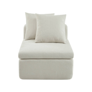 Fauteuil compressé pour canapé modulable tissu chenille 1 place MOVI