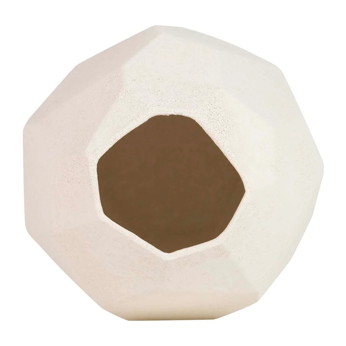 Florero Cerámica Beige 25x25x36 Cm