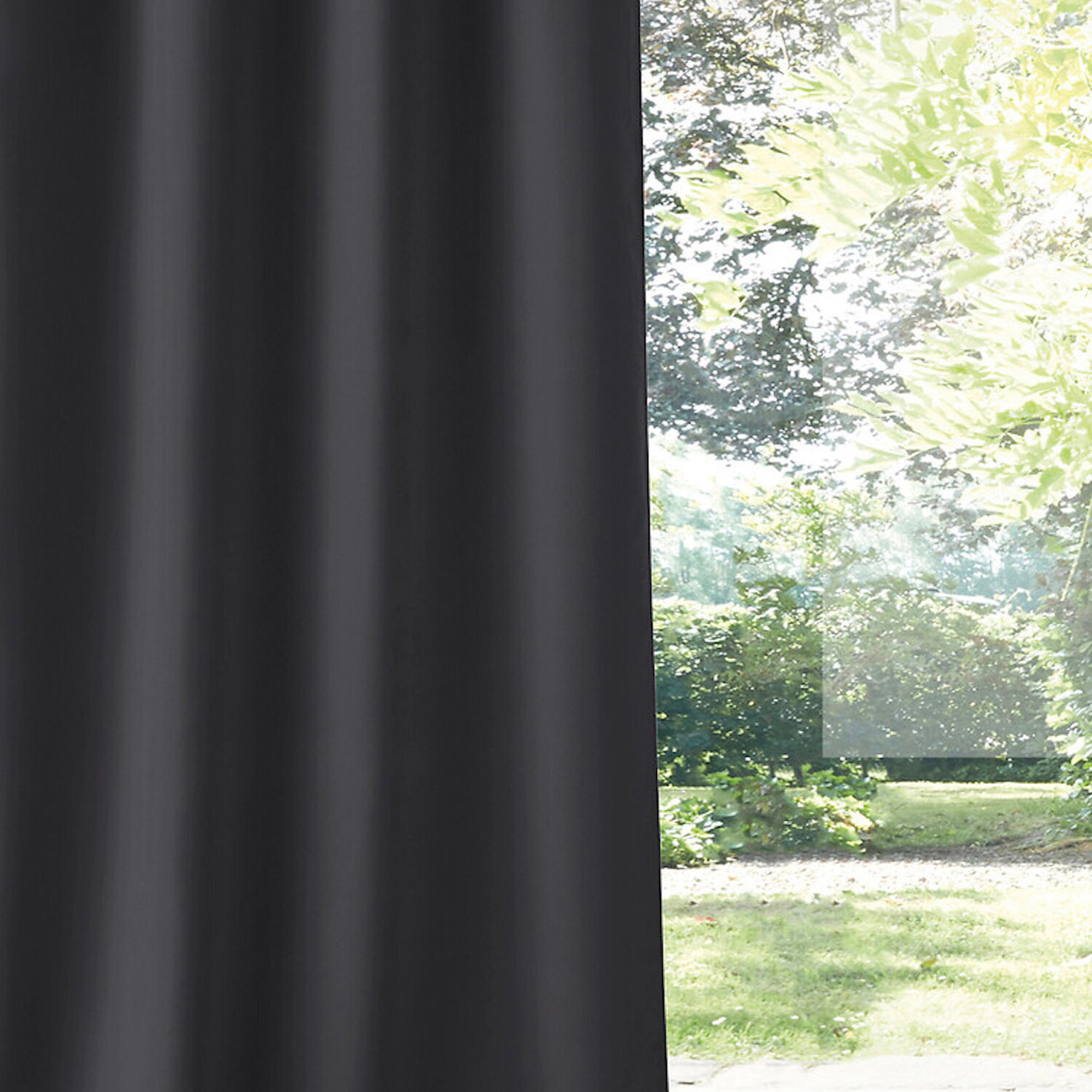 Rideau polyester isolant ombre