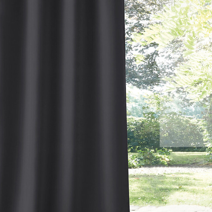 Rideau polyester isolant ombre