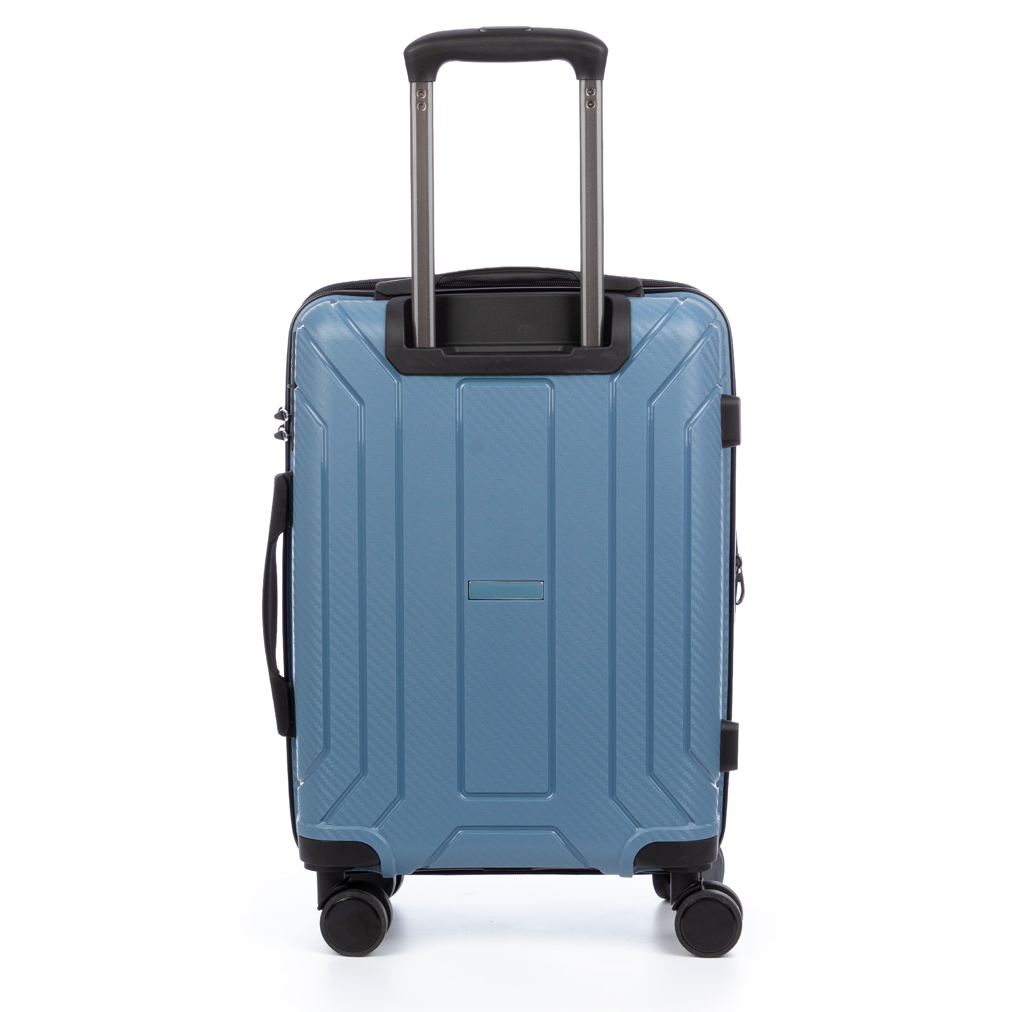 Juego de 3 maletas trolley expandibles de PP resistente a la rotura. Cerradura TSA numérica, 4 ruedas dobles giratorias 360°.