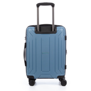 Juego de 3 maletas trolley expandibles de PP resistente a la rotura. Cerradura TSA numérica, 4 ruedas dobles giratorias 360°.