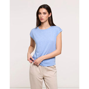 Camiseta Manga Corta Azul Celeste - Shimero 26