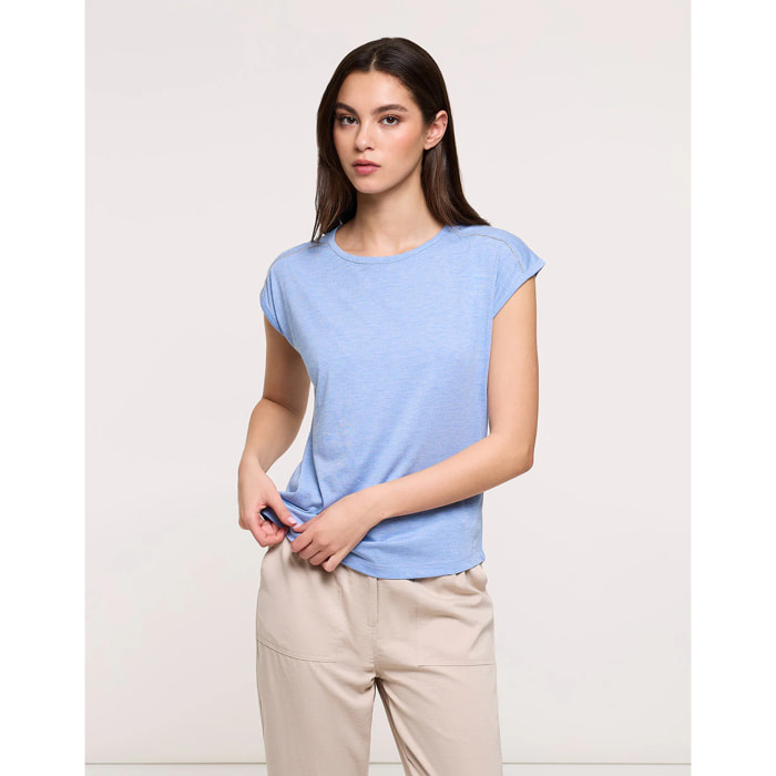 Camiseta Manga Corta Azul Celeste - Shimero 26