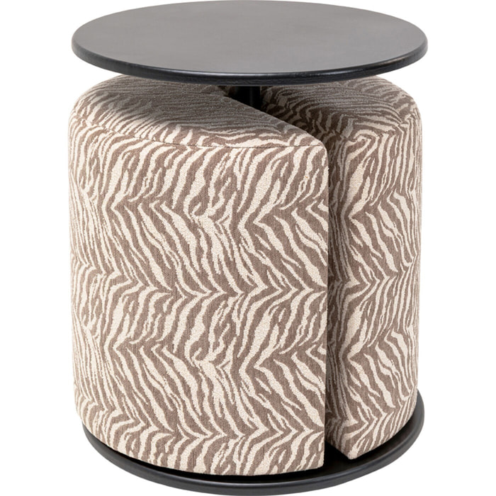 Table d'appoint et tabouret Better Together tigre Kare Design