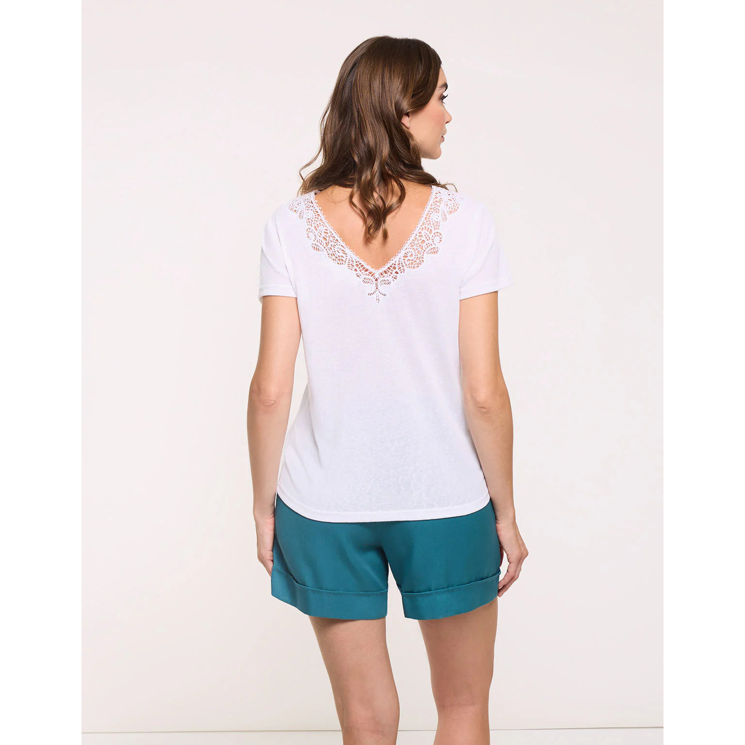 Camiseta Encaje Blanco - Olimper