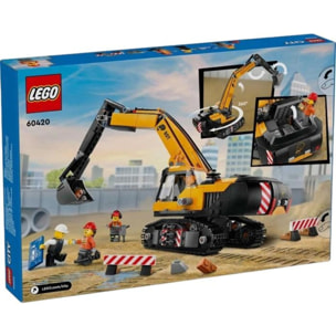 LEGO CITY 60420 - ESCAVATORE DA CANTIERE GIALLO