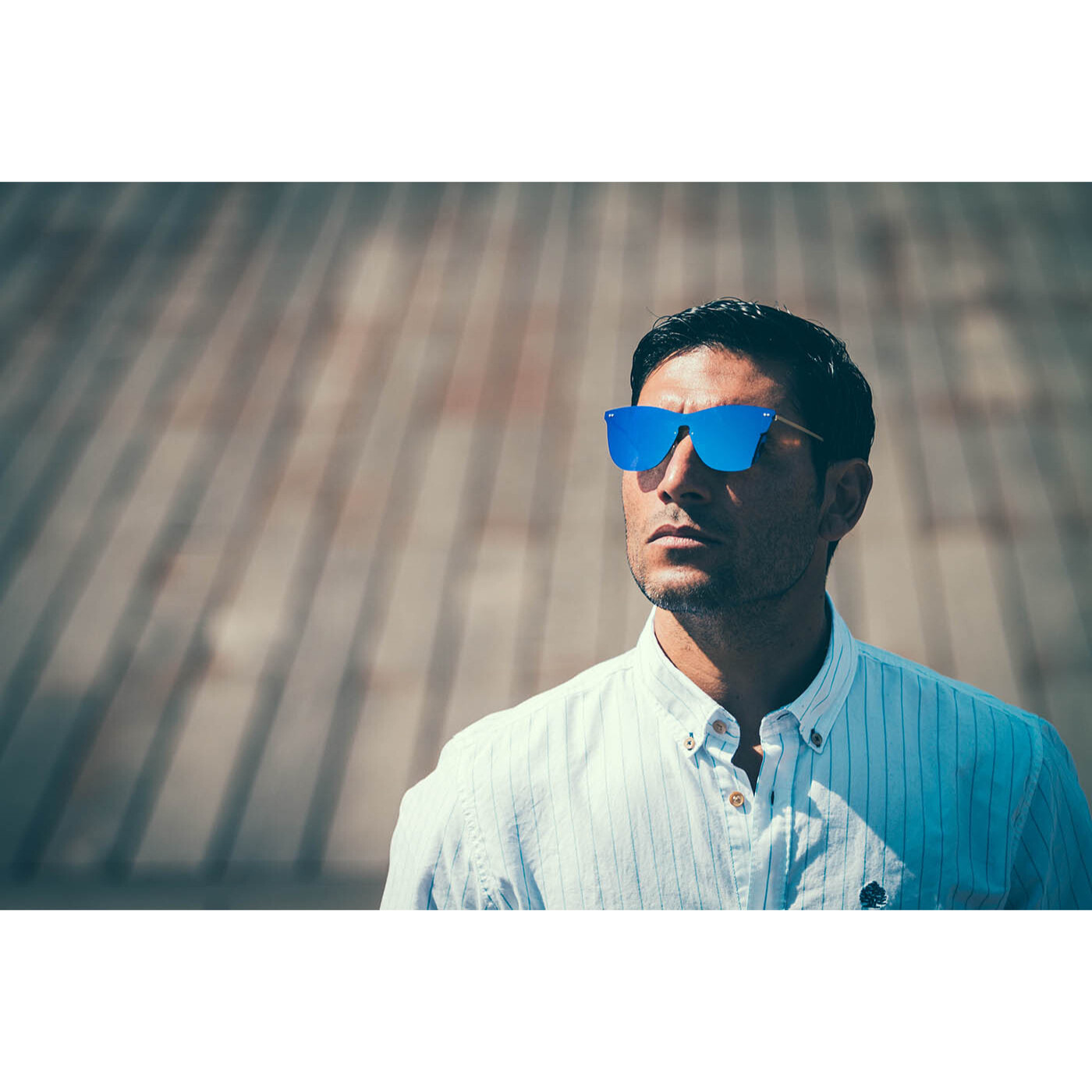 Gafas de sol PALO ALTO ARLES - Azul oscuro espacial / Azul oscuro espacial y patillas metálicas doradas