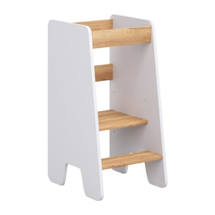 Torre Montessoriana Kitchen Helper Bianco e Quercia