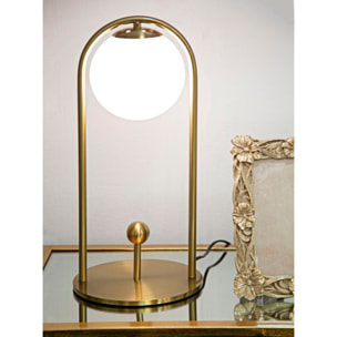LAMPADA DA TAVOLO GLAMY ARC -A- CM Ø 21X47