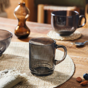 6 tazas 25 cl grises Alba - Luminarc