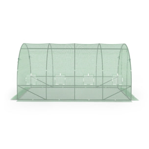 Serre tunnel verte 3x4m