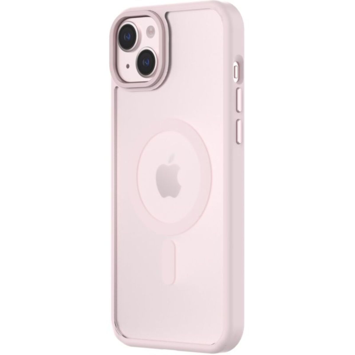 Coque bumper QDOS Iphone 15 Plus MagSafe Hybrid SNAP Rose