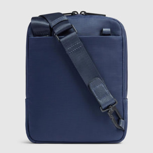 Piquadro Borsello porta iPad®mini in tessuto riciclato e pelle con protezione RFID