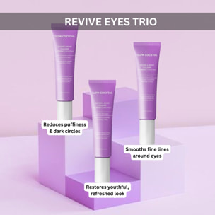 Trío de cremas de colágeno para ojos