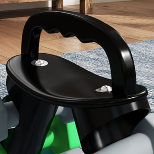 Support noir pour 6 haltères vinyles - 6 haltères incluses total 24 Kg - noir gris vert